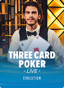 Three Card Poker Live by Evolution
